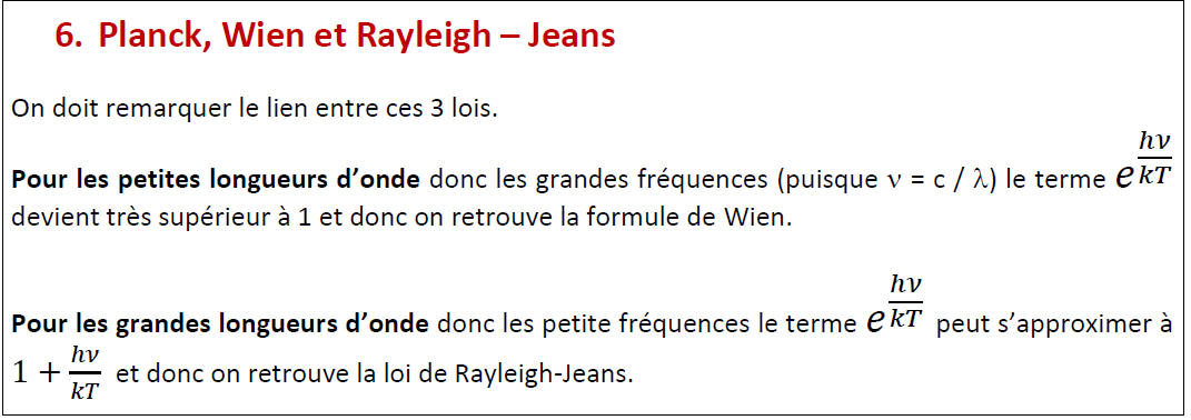 planck w et rj