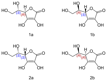 800px-Ascorbic_acid_isomers.svg