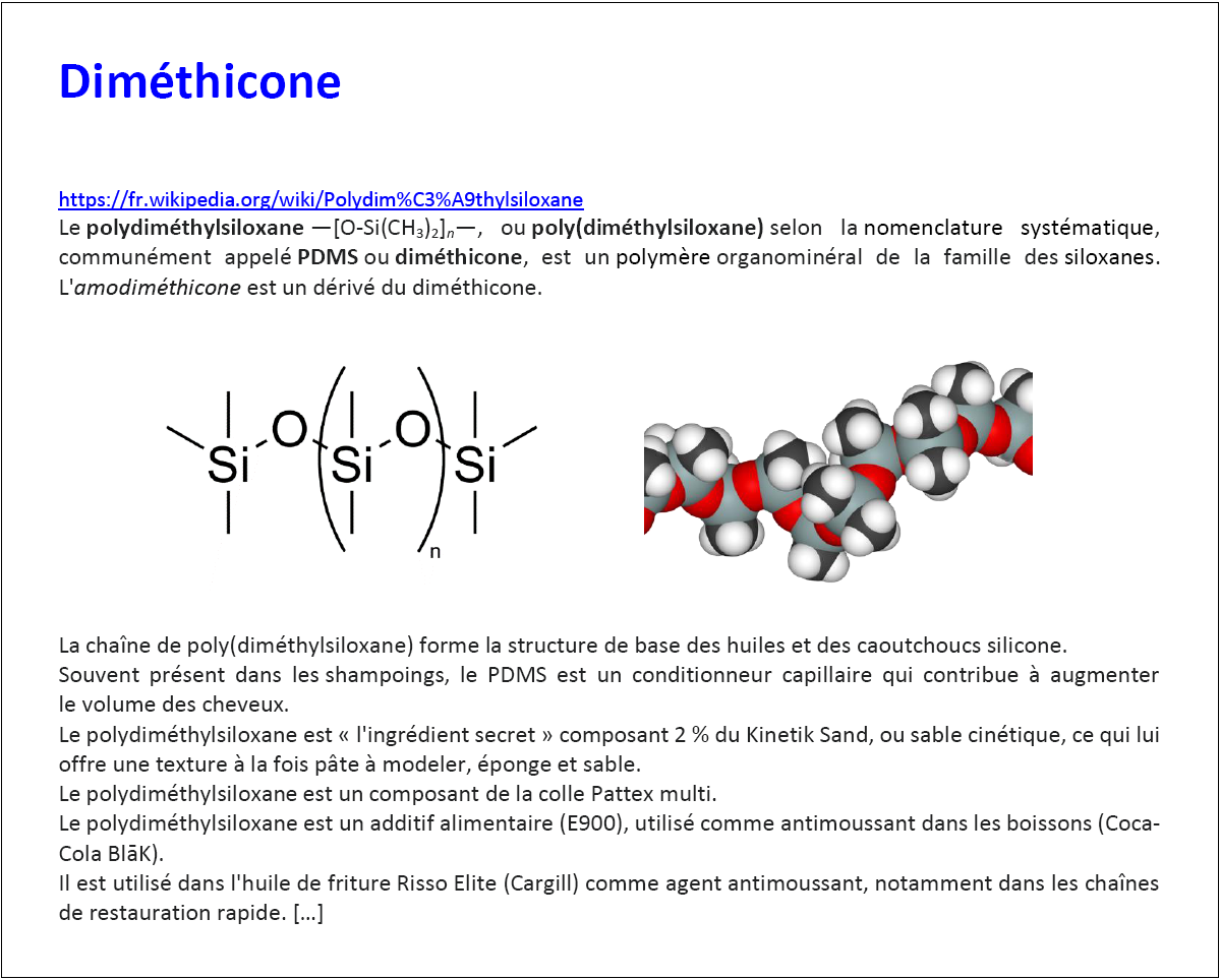 dimethicone – Chantiers de Sciences